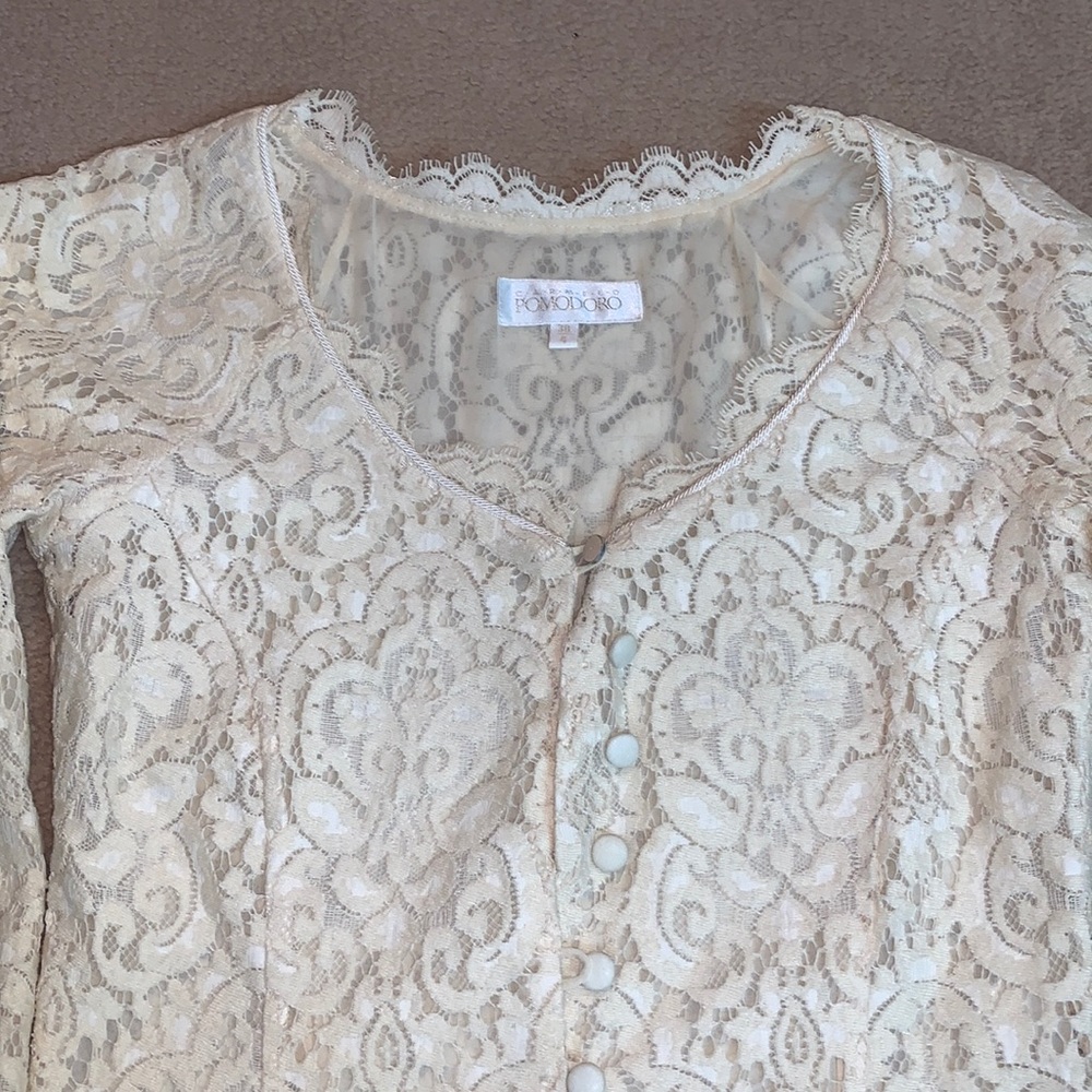 Vintage Designer Lace Dress - Picture 4 of 4